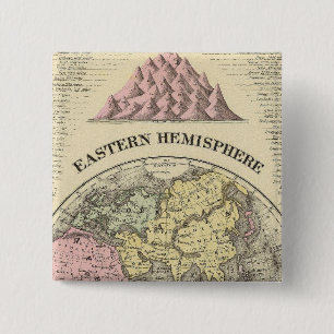 Badge Carré 5 Cm Hémisphère oriental 13