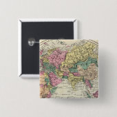 Badge Carré 5 Cm Hémisphère oriental 2 (Devant & derrière)