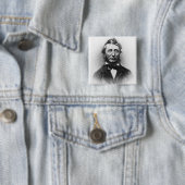 Badge Carré 5 Cm Henry Thoreau (En situation)