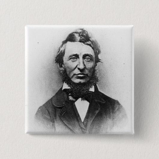 Badge Carré 5 Cm Henry Thoreau (Devant)