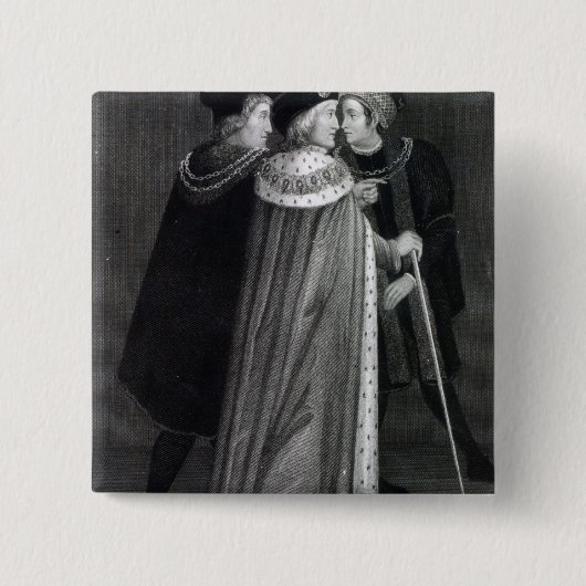 Badge Carré 5 Cm Henry VII (Devant)
