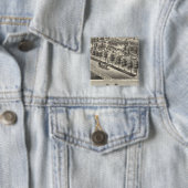 Badge Carré 5 Cm Hensley, Beans (En situation)