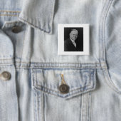 Badge Carré 5 Cm Herbert Hoover (En situation)