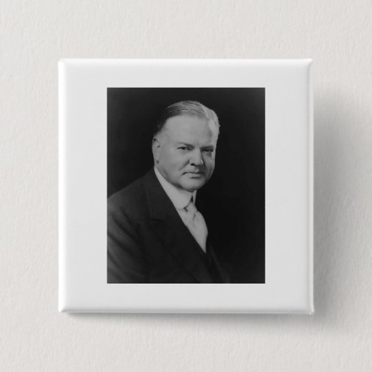 Badge Carré 5 Cm Herbert Hoover (Devant)