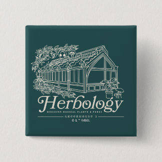 Badge Carré 5 Cm Herbologie HOGWARTS™