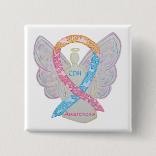 Badge Carré 5 Cm Hernie diaphragmatique congénitale Étanche de sens