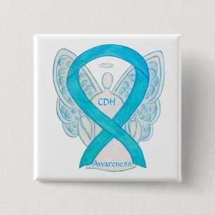 Badge Carré 5 Cm Hernie diaphragmatique congénitale Étanche de sens
