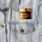 Badge Carré 5 Cm Heron (En situation)