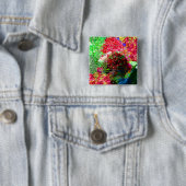 Badge Carré 5 Cm Heure d'été (En situation)