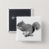 Badge Carré 5 Cm Hey Squirus (Devant & derrière)
