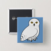 Badge Carré 5 Cm Hibou de Birdorable Milou (Devant & derrière)