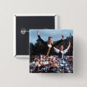 Badge Carré 5 Cm Highland Dancing (Devant & derrière)