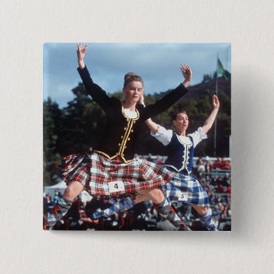 Badge Carré 5 Cm Highland Dancing