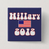 Badge Carré 5 Cm hillary 2012. (Devant)