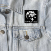 Badge Carré 5 Cm Hillary Clinton intouchable (En situation)