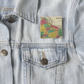 Badge Carré 5 Cm Hindoostan 3 (En situation)