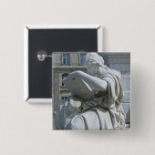 Badge Carré 5 Cm Histoire du monument Schiller à Berlin (Devant & derrière)