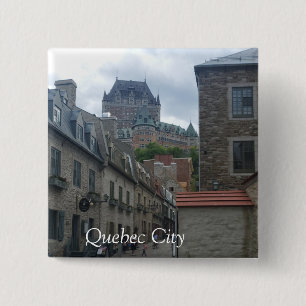 Badge Carré 5 Cm Historic District in Quebec city
