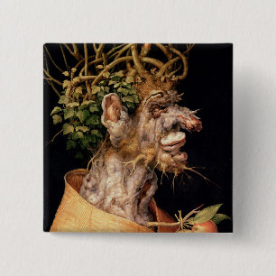 Badge Carré 5 Cm Hiver,