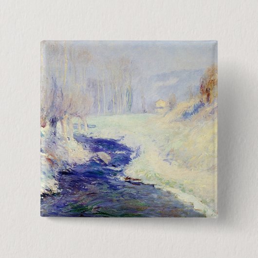 Badge Carré 5 Cm Hiver (par Guy Rose) (Devant)
