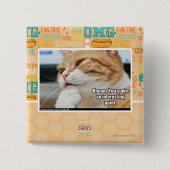 Badge Carré 5 Cm Hmmm. (Devant)