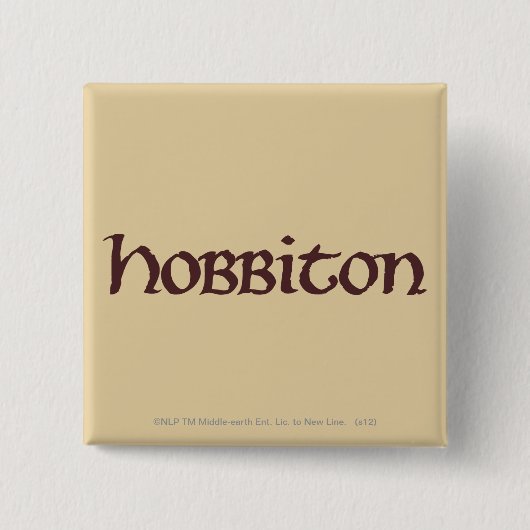 Badge Carré 5 Cm HOBBITON™ Solide (Devant)