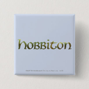 Badge Carré 5 Cm HOBBITON™ Texté