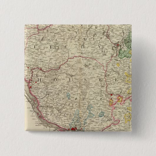 Badge Carré 5 Cm Holstein, Allemagne (Devant)