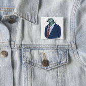 Badge Carré 5 Cm Homer (En situation)