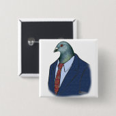 Badge Carré 5 Cm Homer (Devant & derrière)
