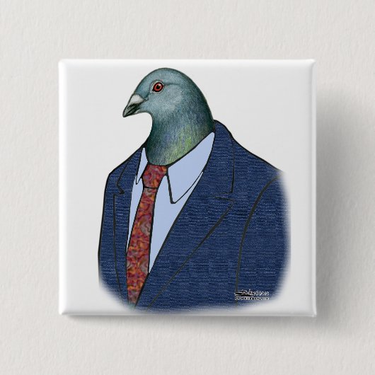 Badge Carré 5 Cm Homer (Devant)