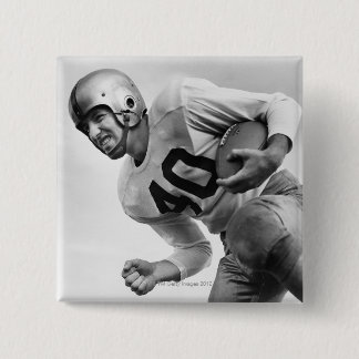 Badge Carré 5 Cm Homme jouant au football 3