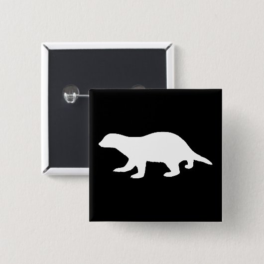 Badge Carré 5 Cm Honey Badger (Devant & derrière)