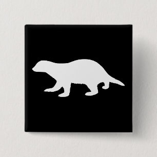Badge Carré 5 Cm Honey Badger