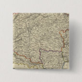 Badge Carré 5 Cm Hongrie (Devant)