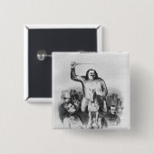 Badge Carré 5 Cm Honore de Balzac (Devant & derrière)