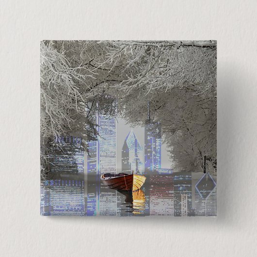 Badge Carré 5 Cm Horizon (Devant)