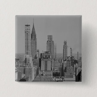 Badge Carré 5 Cm Horizon de ville
