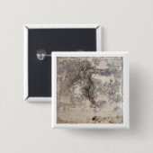 Badge Carré 5 Cm Hors du bouton de chaos (Devant & derrière)