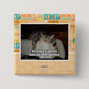 Badge Carré 5 Cm Hors du manque d'intérêt