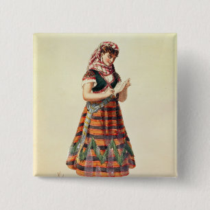 Badge Carré 5 Cm Hortense Schneider