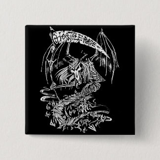 BADGE CARRÉ 5 CM HOSTILE RAGE