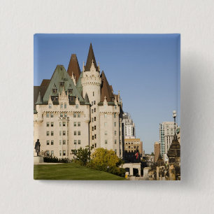 Badge Carré 5 Cm Hôtel Chateau Laurier à Ottawa, Ontario, Canada 2