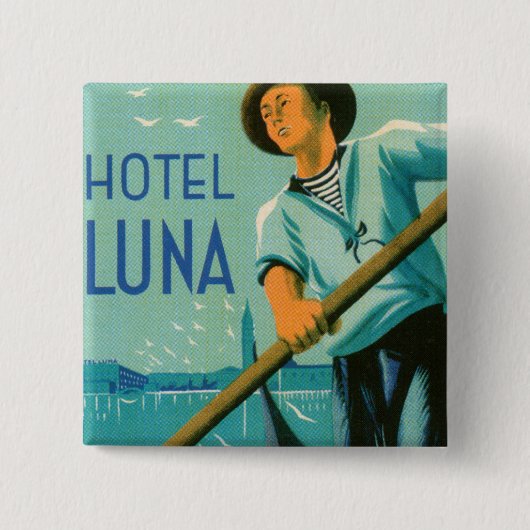 Badge Carré 5 Cm Hotel Luna Venezia (Devant)