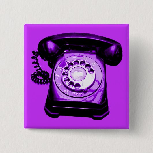 Badge Carré 5 Cm Hotline Purple (Devant)