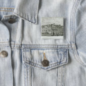 Badge Carré 5 Cm House After du Président sa destruction (En situation)