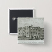 Badge Carré 5 Cm House After du Président sa destruction (Devant & derrière)