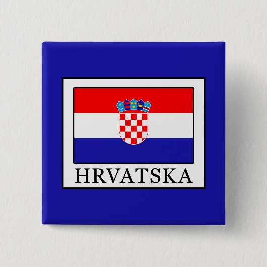 Badge Carré 5 Cm Hrvatska (Devant)