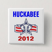 Badge Carré 5 Cm Huckabee 2012 (Devant)