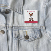 Badge Carré 5 Cm Hug A (En situation)